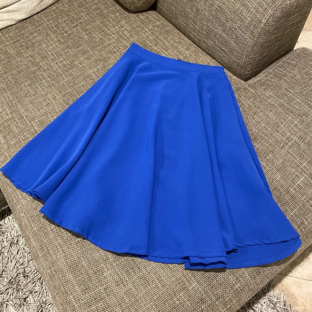 Amazing royal blue a-line skirt